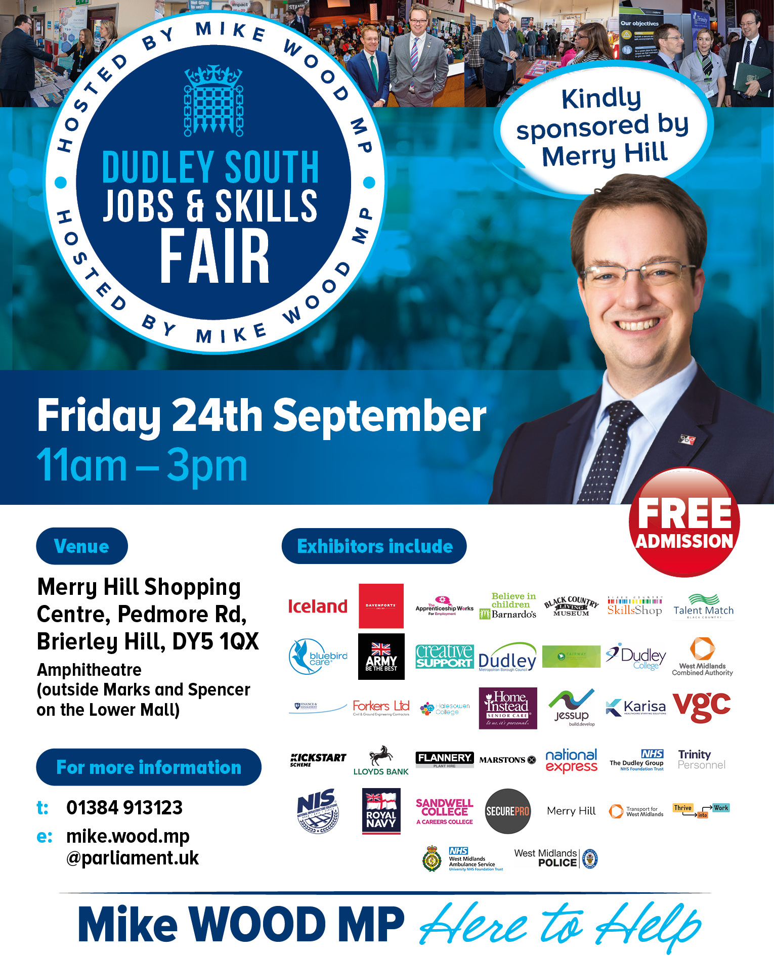 Dudley South Jobs and Skills Fair - Friday 24th September 2021